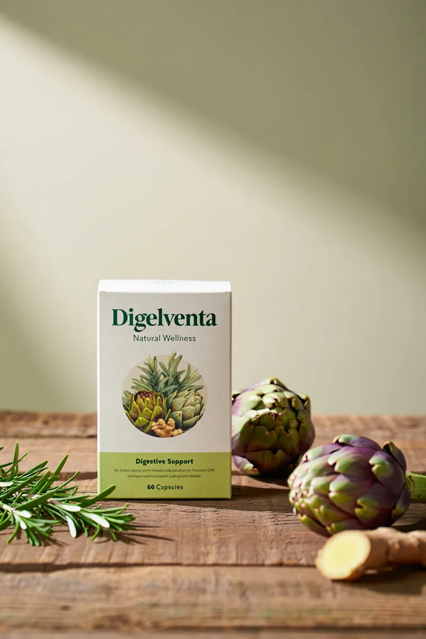 Digelventa natural wellness supplement package with herbal ingredients